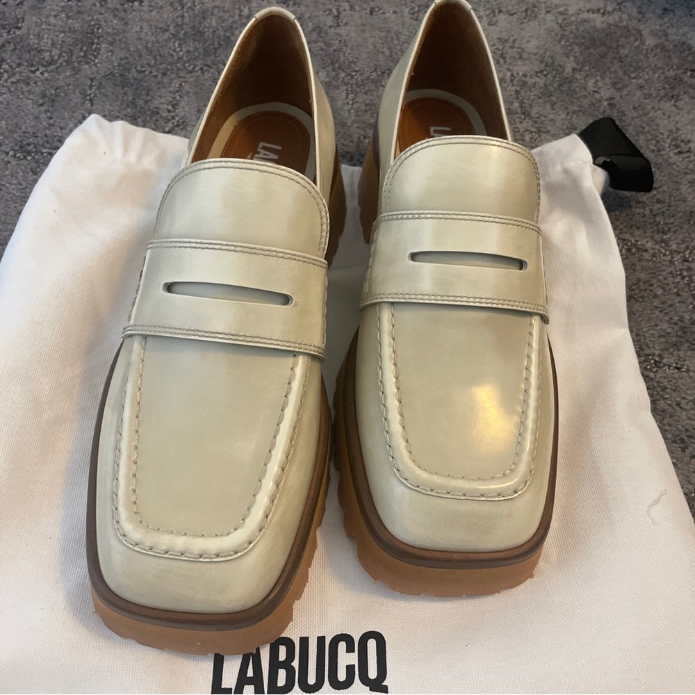 Labucq Mika Loafer grey cream patent size 39 new